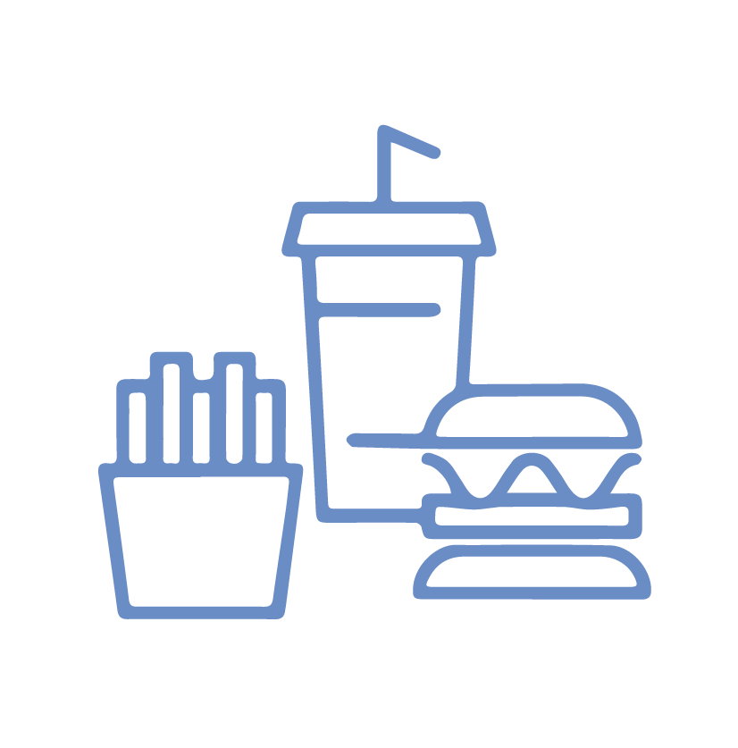 偏好高油炸高熱量飲食者